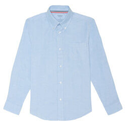 Alive Montessori Private School Embroidered Light Blue Long Sleeve Dress Shirt