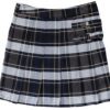 Blue Tartan School Uniform Skirt - Image 2