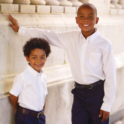 White Short Sleeve Dress Shirt