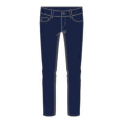 A Girls Navy School Pants