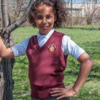 Montessori School House Embroidered vest