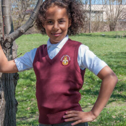 Montessori School House Embroidered vest