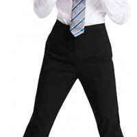Slim Fit Unisex Navy Pants