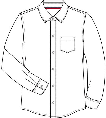 Dress online shirt sketch